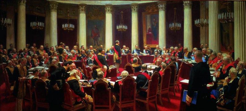 Репин Илья Ефимович - Торжественное заседание Государственного Совета 7 мая 1901 года в честь столетнего юбилея со дня его учреждения. 1903